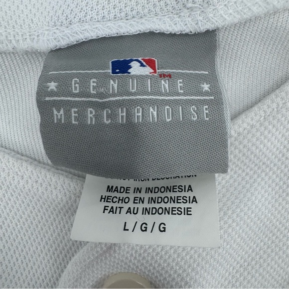 Detroit Tigers Brandon Inge #15 MLB Jersey White Navy Size Large (T1) - Picture 8 of 9